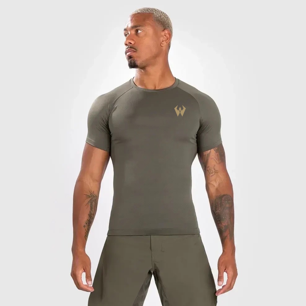 Men’s Short Sleeve Rashguard – Khaki
