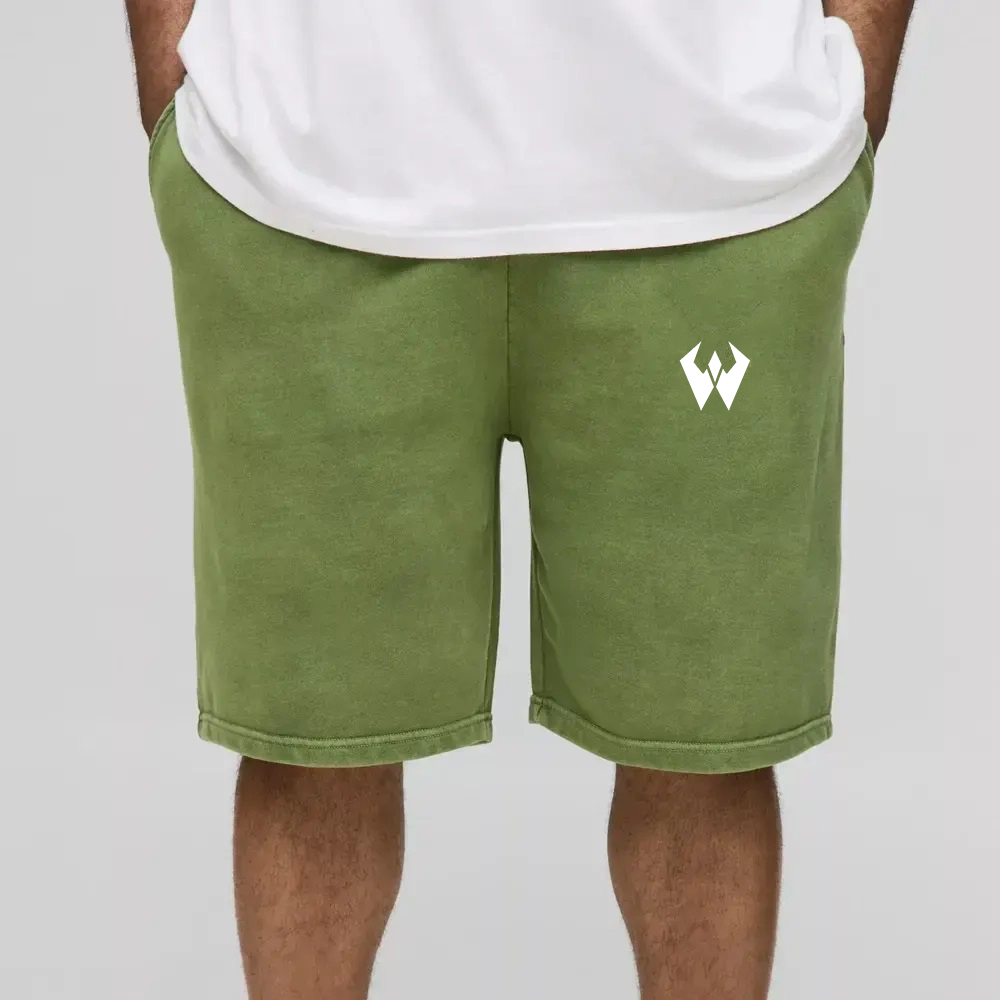 Plus Loose Fit Acid Wash Jersey Shorts